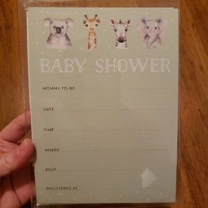 Baby Shower Invitations - Animal Design